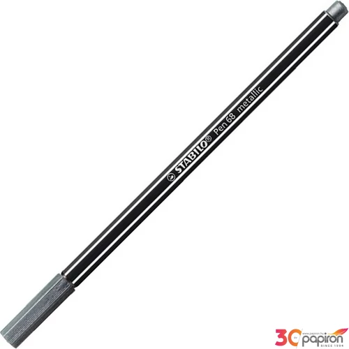 Filctoll metál ezüst Stabilo Pen 68/805, 1,4mm-es Írószerek STABILO 68/805