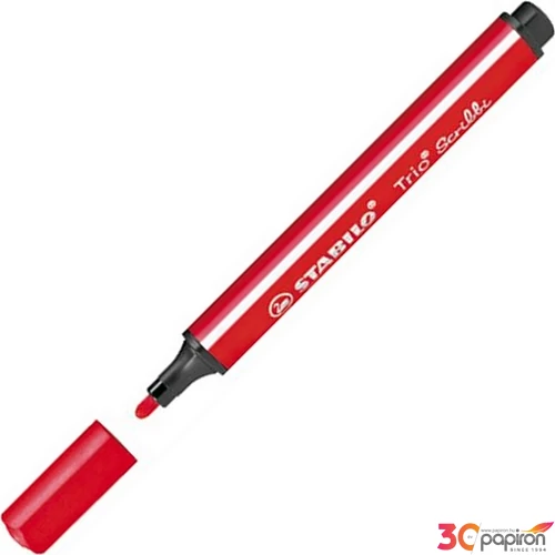 Filctoll piros Stabilo Trio Scribbi 1,5-2mm-es rugós hegyű Írószerek STABILO 368/948