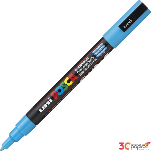 Decormarker UNI-BALL Posca 0,9-1,3mm vízbázisu kék Írószerek UNI-BALL PC-3M BLUE