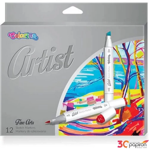 Filctollkészlet Colorino Artis 12db-os pasztellszínek