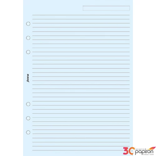 Filofax határidőnapló pótlap Jegyzetlapok vonalas kék papír A5 kalendárium naptárbetét
