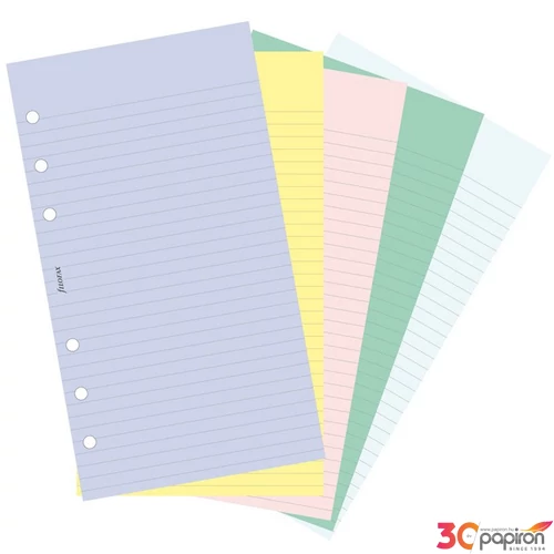 Filofax határidőnapló pótlap Jegyzetlapok vonalas és üres vegyes szí kalendárium naptárbetét
