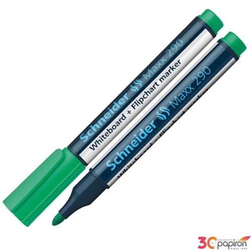 Táblamarker Schneider Maxx 290' 2-3mm kerek hegyű zöld Írószerek SCHNEIDER 129004