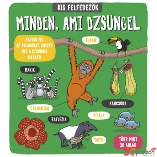 Foglalkoztató füzet dzsungel Kis felfedezők- Minden ami dzsungel Napraforgó könyvek
