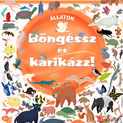 Foglalkoztató füzet filctollal Böngéssz és karikázz! - Állatok Napraforgó könyvek