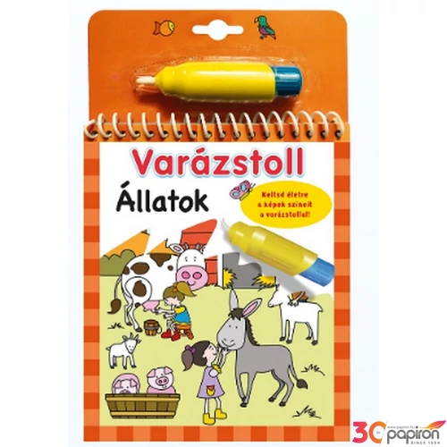 Foglalkoztató füzet Varázstoll-Állatok Napraforgó könyvek