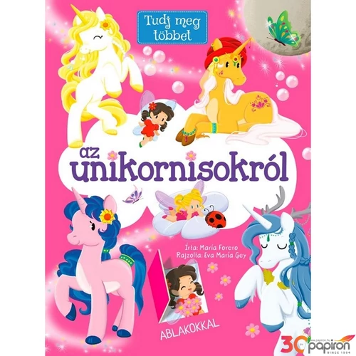 Foglalkoztató könyv unikornis Tudj meg többet az unikornisokról Napraforgó könyvek