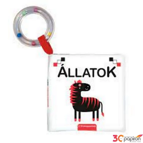 Foglalkoztató könyv kontrasztos babakönyv-Állatok Napraforgó könyvek