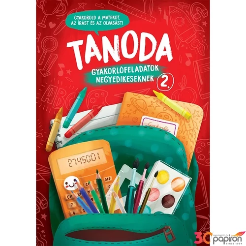 Foglalkoztató könyv Tanoda-Gyakorlófeladatok negyedikeseknek 2.Napraforgó könyvek