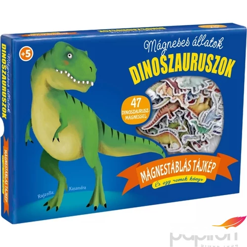 Foglalkoztató Mágneses állatok-Dinoszauruszok Napraforgó könyvek