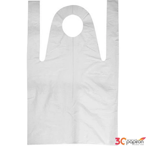 Fóliakötény fehér HDPE tömbösített 80x125