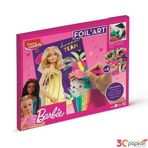 Fóliás képkészítő készlet MAPED CREATIV Barbie Foil`Art