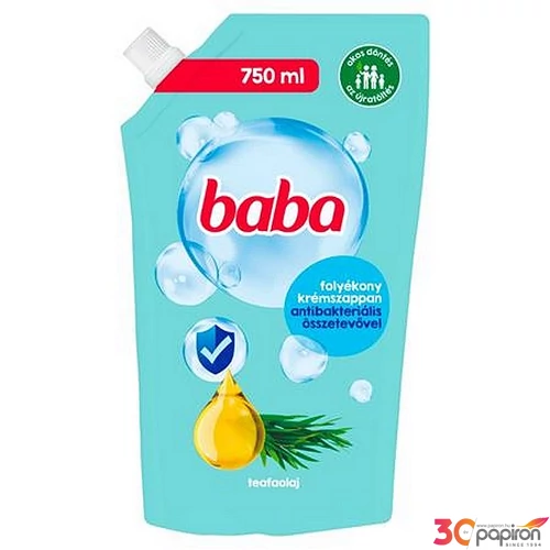 Folyékony szappan utántöltő 750ml BABA teafaolajjal
