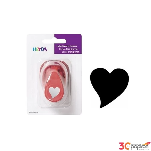Formalyukasztó Heyda 17mm szív motívum 