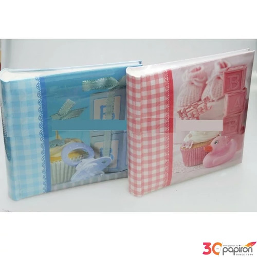 Fotóalbum babás 10x15 BBM46200/wh 215.216 rózsaszín, kék