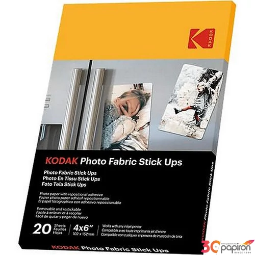 Fotópapír tintasugaras 10x15cm öntapadós újra Kodak ragasztható Photo Fabric Stick Ups