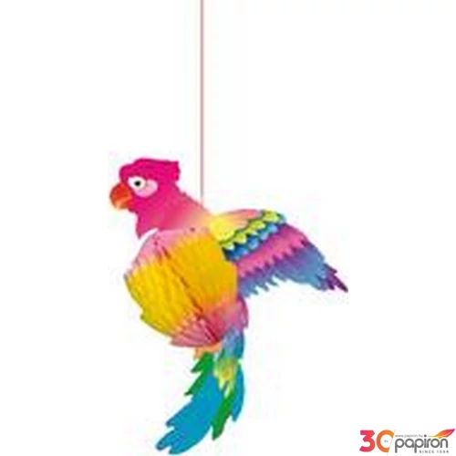 Dekoráció papagáj 25 cm 