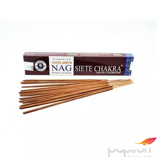Füstölő Golden Nag 7 Chakra 15db/cs