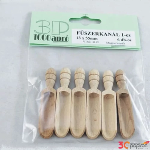 Fűszerkanál 1-es 13x55 mm 6 db/csomag