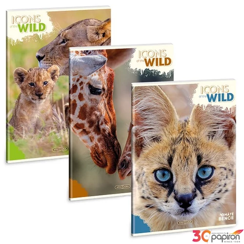 Füzet - A4 Sima Ars Una 25 Icons Of The Wild (5492) 25 53804921