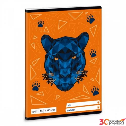 Füzet 12-32 A5 vonalas Ars Una Black Panther (5082) 21 53603494 3.osztályos prémium minőségű fü