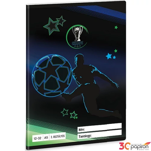 Füzet 12-32 A5 Vonalas Ars Una Champs (5460) 25 53603494 3.osztályos prémium minőségű fü