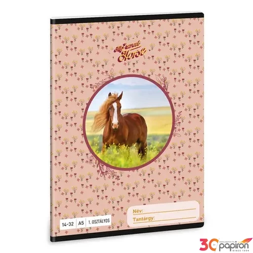 Füzet 14-32 A5 vonalas Ars Una My Sweet Horse (5358) 24 ló 53583499 1.osztályos füzet prémium minős