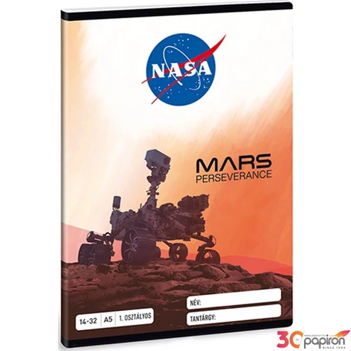 Füzet 14-32 A5 vonalas Ars Una NASA-1 (5078) 21 53583499 1.osztályos füzet prémium minős