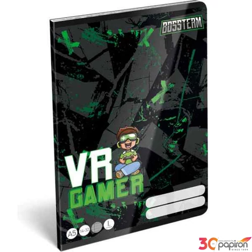 Füzet 14-32 A5 vonalas Lizzy Bossteam Vr Gamer 1. osztályos füzet