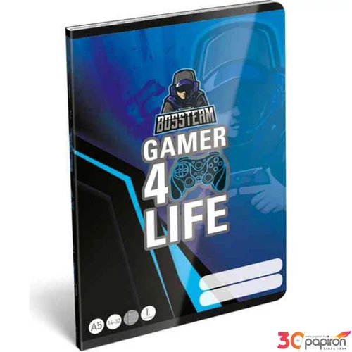 Füzet 14-32 A5 vonalas Lizzy Gamer 4Life 1. osztályos füzet
