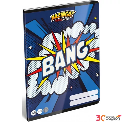 Füzet 27-32 A5 kockás Lizzy Supercomics Bazinga Lizzy kollekció