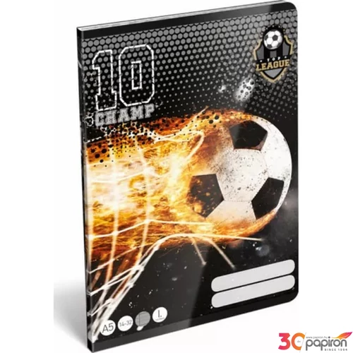 Füzet 14-32 A5 vonalas Lizzy Top League Top10 1. osztályos füzet