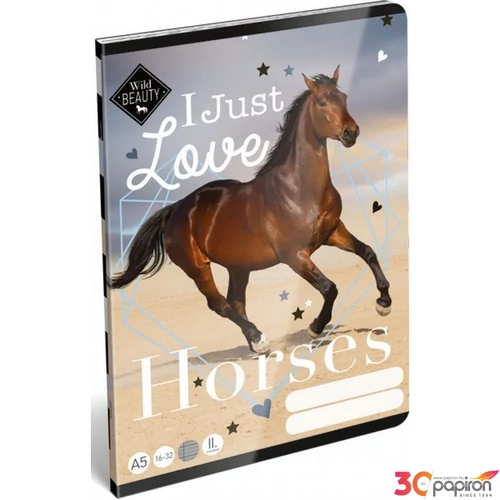 Füzet 16-32 A5 Lizzy vonalas Wild Beauty Love 2.osztályos 2. osztályos füzet