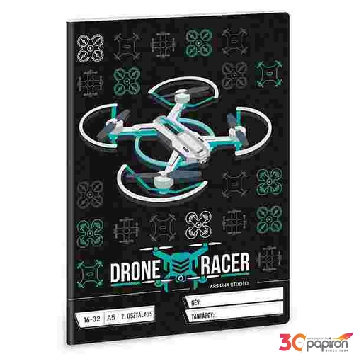 Füzet 16-32 A5 vonalas Ars Una Drone Racer (5131) 22 53593498 2.osztályos füzet prémium minős
