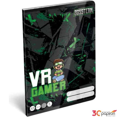 Füzet 16-32 A5 vonalas Lizzy Bossteam Vr Gamer 2. osztályos füzet