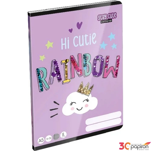 Füzet 16-32 A5 vonalas Lizzy Lollipop Stay Cute Lizzy kollekció