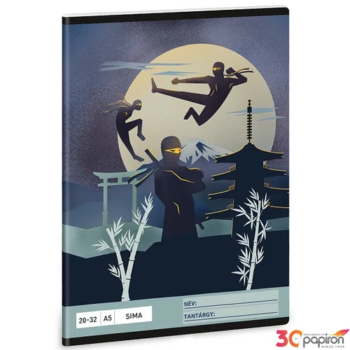 Füzet 20-32 A5 Sima Ars Una 25 Ninjas In The Dark (5457) 25 53614575