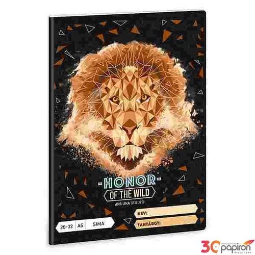 Füzet 20-32 A5 sima Ars Una Honor Of The Wild (5132) 22 53611321 prémium minőségű füzet