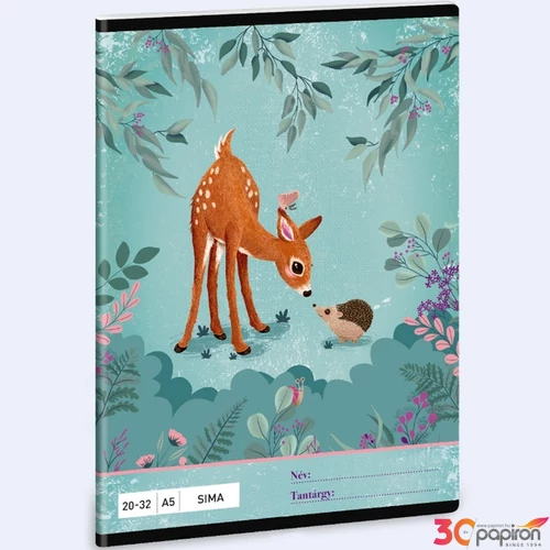 Füzet 20-32 A5 sima Ars Una My Secret Garden (5339) 24 53613394 prémium minőségű füzet
