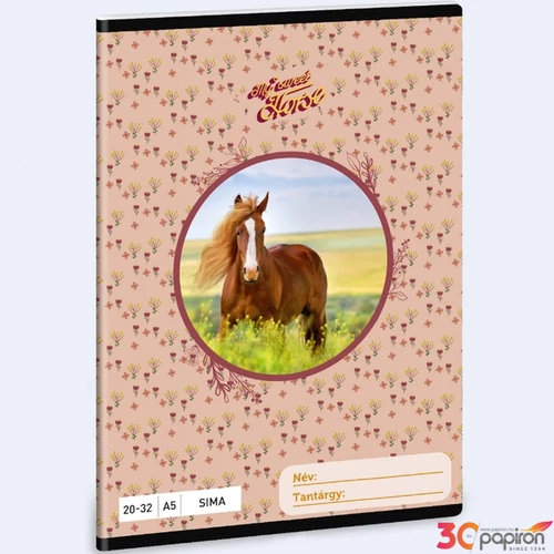 Füzet 20-32 A5 sima Ars Una My Sweet Horse (5358) 24 ló 53613585 prémium minőségű füzet