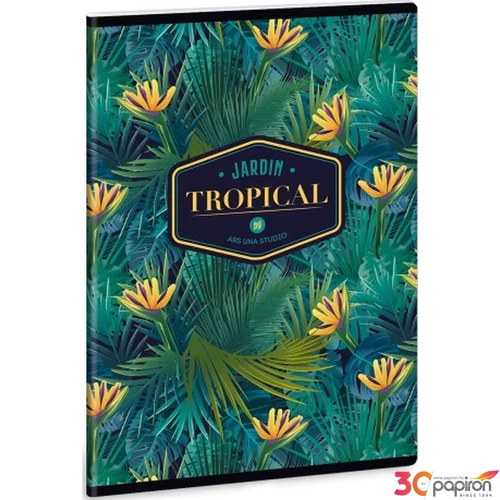 Füzet 20-40 A5 sima Ars Una Tropical florida 40lap 19' 93159210 prémium minőségű füzet