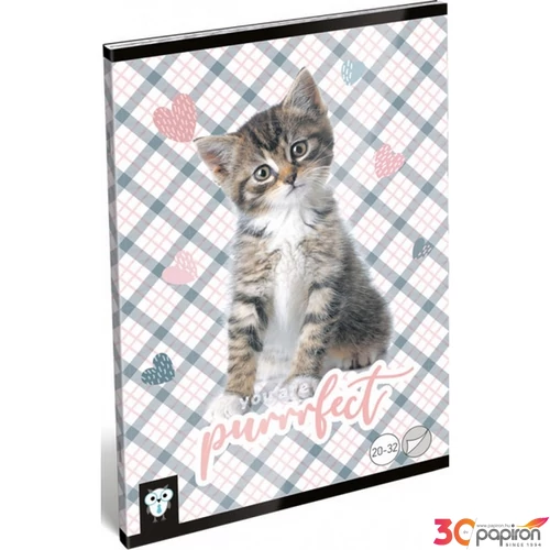 Füzet 20-32 A5 sima Lizzy Kis Bagoly Purrrfect Lizzy kollekció