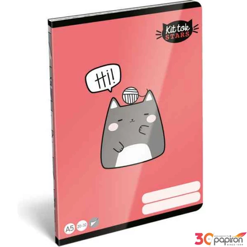 Füzet 20-32 A5 sima Lizzy Lollipop Kittok Catto Lizzy kollekció