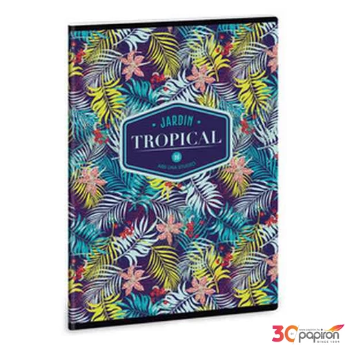 Füzet 20-40 A5 sima Ars Una Tropical lily flower 40lap 19' 93159456 prémium minőségű füzet