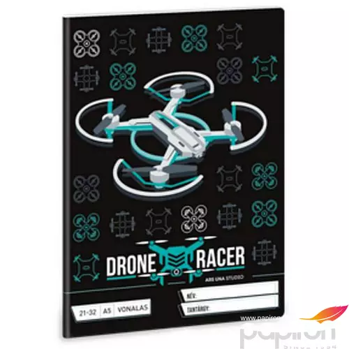 Füzet 21-32 A5 vonalas Ars Una Drone Racer (5131) 22 53621313 4-től 8.osztályig 32lap prémium