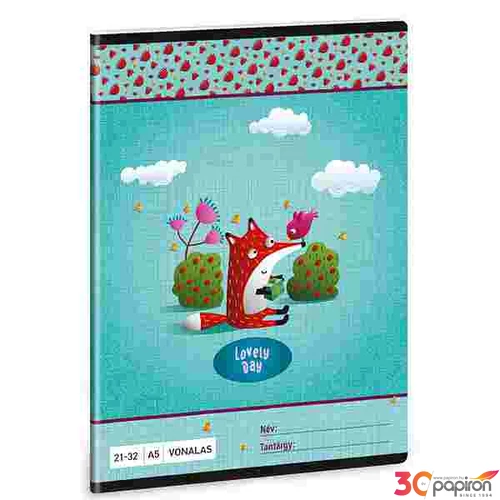 Füzet 21-32 A5 vonalas Ars Una Lovely Day (5130) 22 53621306 4-8.osztályig prémium minőség