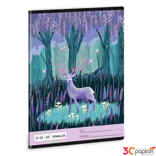 Füzet 21-32 A5 vonalas Ars Una Midnight Wish (5129) 22 53621290 4-8.osztályig prémium minőség