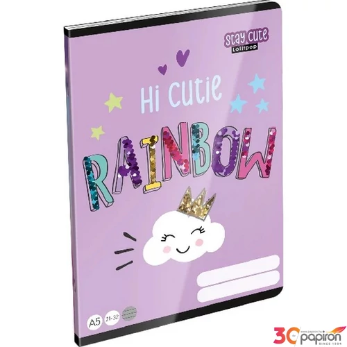 Füzet 21-32 A5 vonalas Lizzy Lollipop Stay Cute Lizzy kollekció