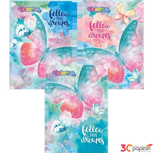 Füzet A5 vonalas pp Follow Dreams 32 lapos Colorino