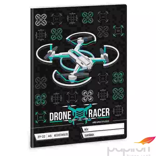 Füzet 27-32 A5 kockás Ars Una Drone Racer (5131) 22 32lapos
